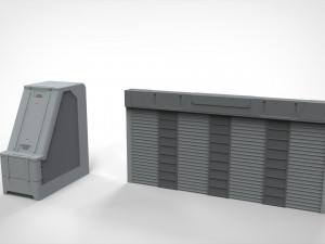 Sci-fi architecture elements collection 28 3D Model