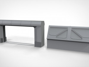 Sci-fi architecture elements collection 28 3D Model