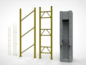 Sci-fi architecture elements collection 28 3D Model
