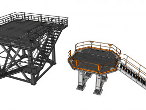 Sci-fi architecture elements collection 28 3D Model