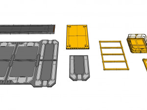 Sci-fi architecture elements collection 28 3D Model