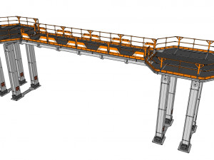 Sci-fi architecture elements collection 28 3D Model