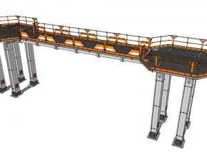 Sci-fi architecture elements collection 28 3D Model