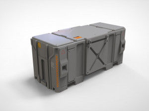 Sci fi container 3 Model 3D
