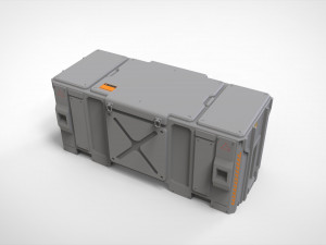 Sci fi container 3 Model 3D