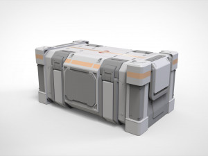 Sci fi container 3 Model 3D