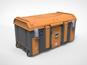 Sci fi container 3 Model 3D
