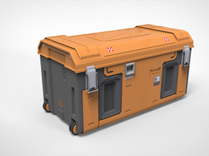 Sci fi container 3 Model 3D