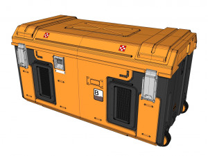 Sci fi container 3 Model 3D