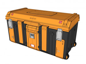 Sci fi container 3 Model 3D