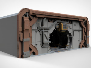 Sci-fi architecture 4 3D 모델