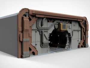 Sci-fi architecture 4 3D Model