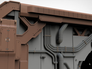 Sci-fi architecture 4 3D 모델