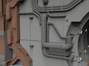 Sci-fi architecture 4 3D 모델