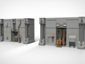Sci fi modular environment 11 3D Model