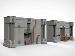 Sci fi modular environment 11 3D Model