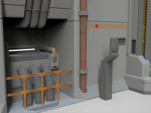 Sci fi modular environment 11 3D Model
