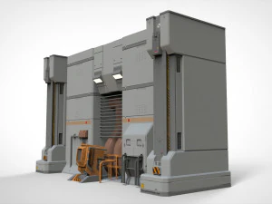 Sci fi modular environment 11 3D Model