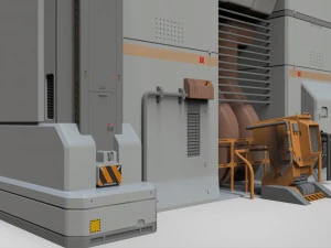 Sci fi modular environment 11 3D Model