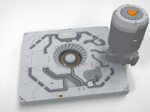 Kitbash de arquitetura de fic&ccedil;&atilde;o cient&iacute;fica 31 Modelo 3D