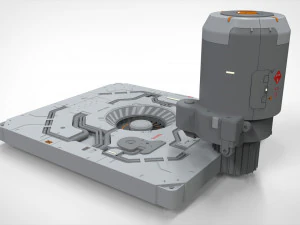 Kitbash de arquitetura de fic&ccedil;&atilde;o cient&iacute;fica 31 Modelo 3D