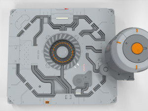 Sci-fi architecture kitbash 31 3D Модель