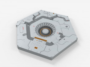 Sci-fi architecture kitbash 31 3D Модель