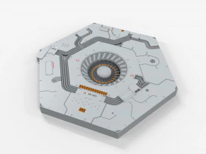 Kitbash de arquitetura de fic&ccedil;&atilde;o cient&iacute;fica 31 Modelo 3D