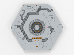 Sci-fi architecture kitbash 31 3D Модель