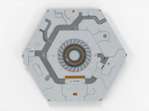 Kitbash de arquitetura de fic&ccedil;&atilde;o cient&iacute;fica 31 Modelo 3D