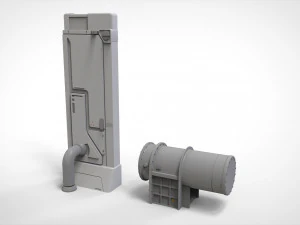 Kitbash de arquitetura de fic&ccedil;&atilde;o cient&iacute;fica 31 Modelo 3D