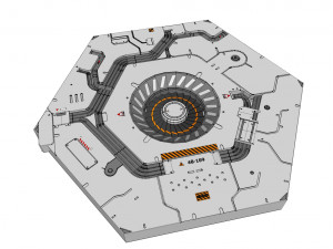 Sci-fi architecture kitbash 31 3D Модель