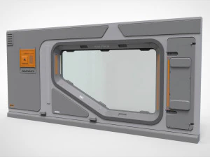 Sci-fi architecture kitbash 32 3D Model