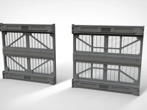 Sci-fi architecture kitbash 32 3D Model