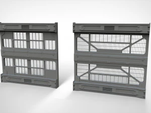 Sci-fi architecture kitbash 32 3D Model
