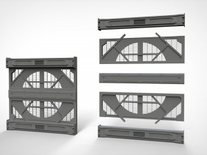 Sci-fi architecture kitbash 32 3D 模型