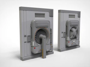 Sci-fi architecture kitbash 32 3D Model