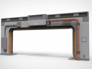 Sci-fi architecture kitbash 32 3D 模型