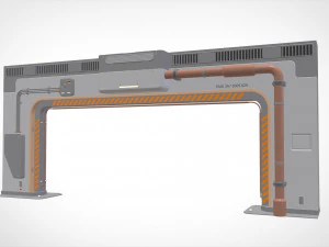 Sci-fi architecture kitbash 32 3D Model
