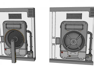 Sci-fi architecture kitbash 32 3D Model
