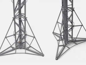 Sci fi video surveillance mast 3D Model