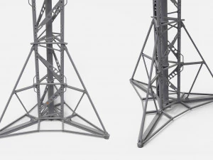 Sci fi video surveillance mast 3D Model