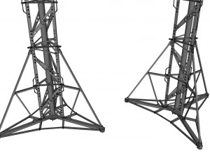 Sci fi video surveillance mast 3D Model