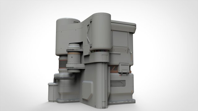 Sci-fi architecture 11 Modelo 3D .c4d .max .obj .3ds .fbx .stl .blend 
