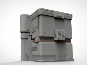 Sci-fi architecture 11 3D Model