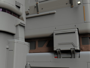 Sci-fi architecture 11 Modelo 3D