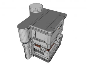 Sci-fi architecture 11 3D Model