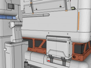 Sci-fi architecture 11 3D Model