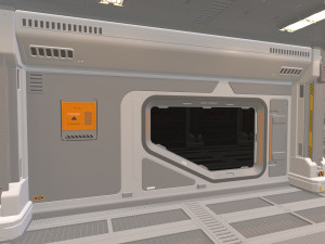 Sci fi corridor Model 3D