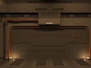 Sci fi corridor 3D Model